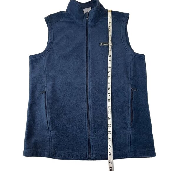 Columbia Men size Small Full Zip‎ Navy Fleece Vest - Picture 3 of 7